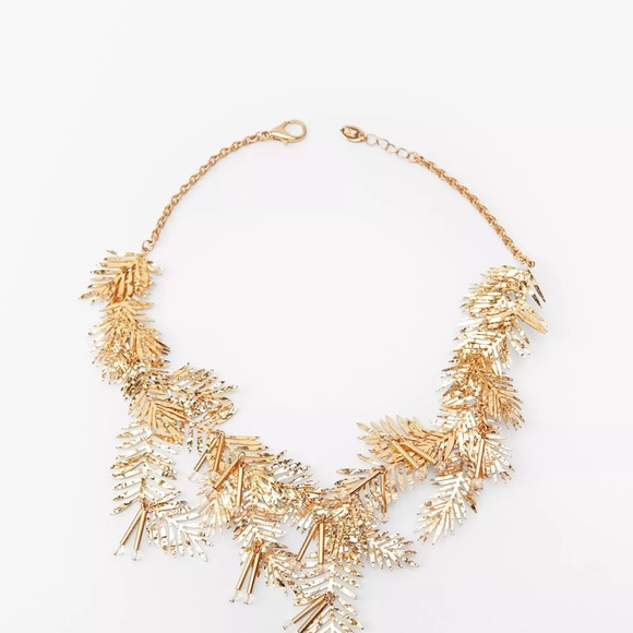 Zara Jewelry - nwot zara Elegant Gold Leaf Necklace